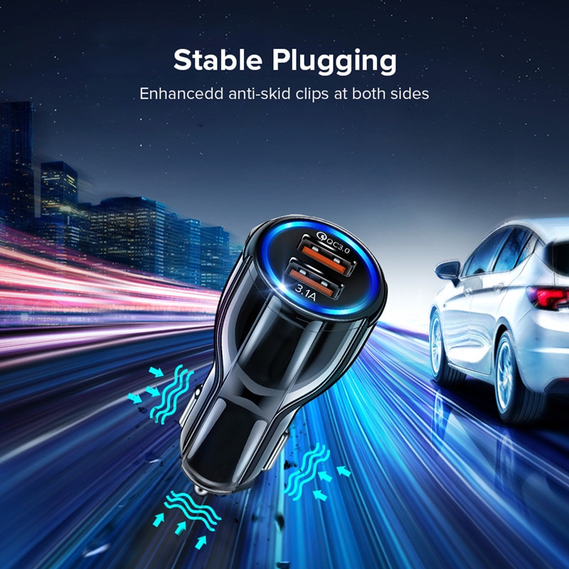 Universal Car Charger with Dual USB