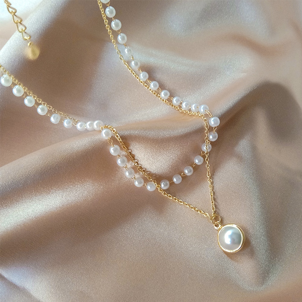 Women's Pearl Necklace Pendant