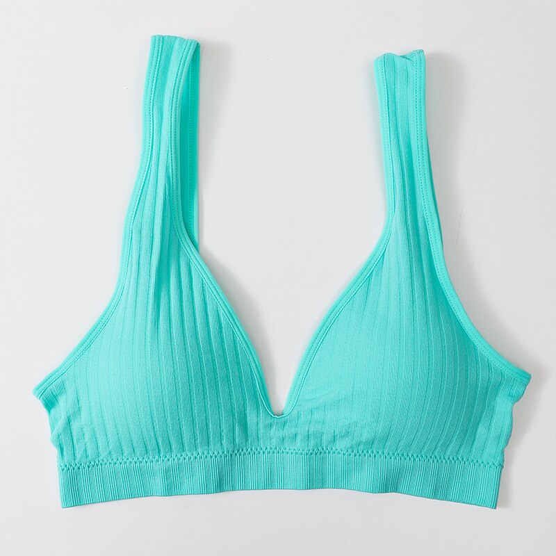 Women's Ribbed Fabric Seamless Bra