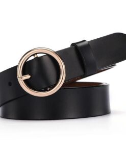 PU Leather Classic Length with Round Shaped Buckle