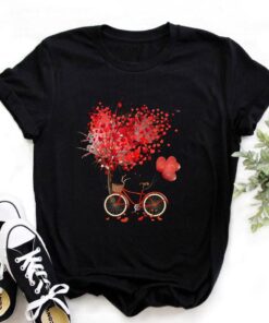 Bicycle Printed T-Shirt for Women