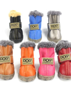 Dog's Waterproof Winter Shoes Set