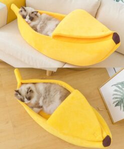 Banana Shaped Cat Bed
