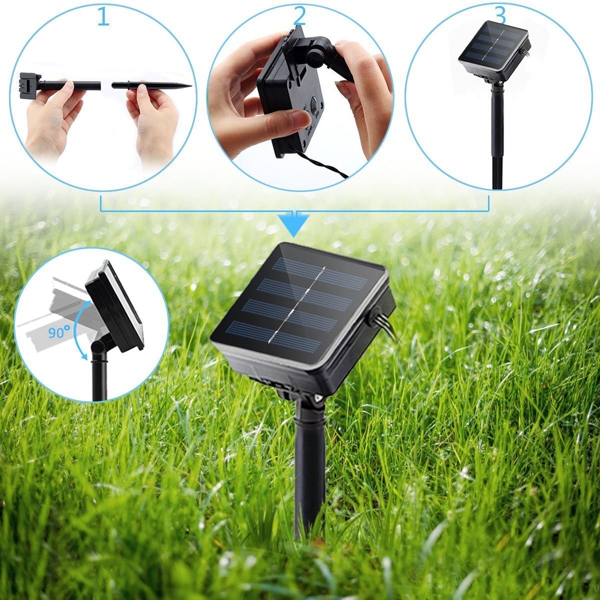 Outdoor Waterproof 100 LED Solar String Light