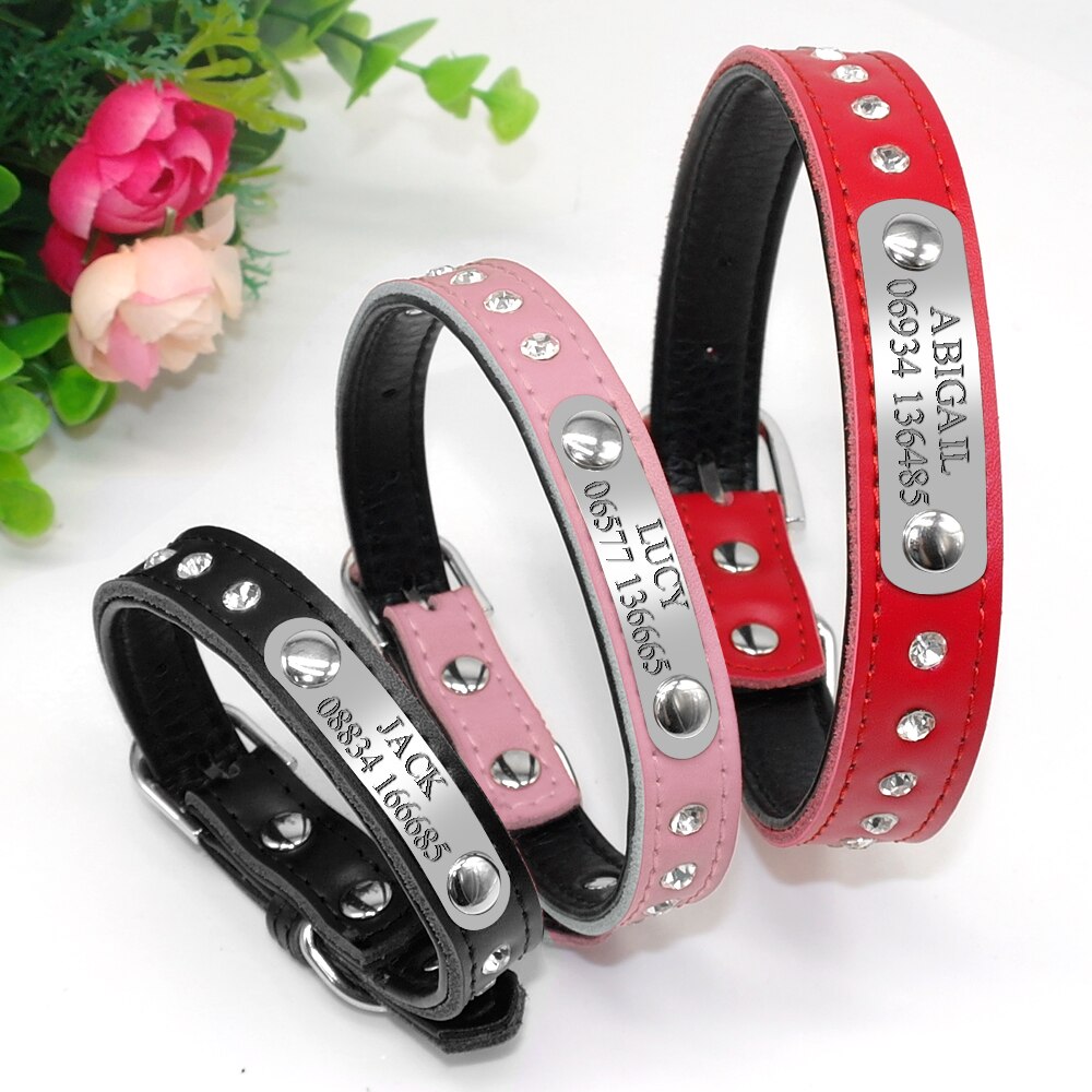 Pet Personalized Leather Collar