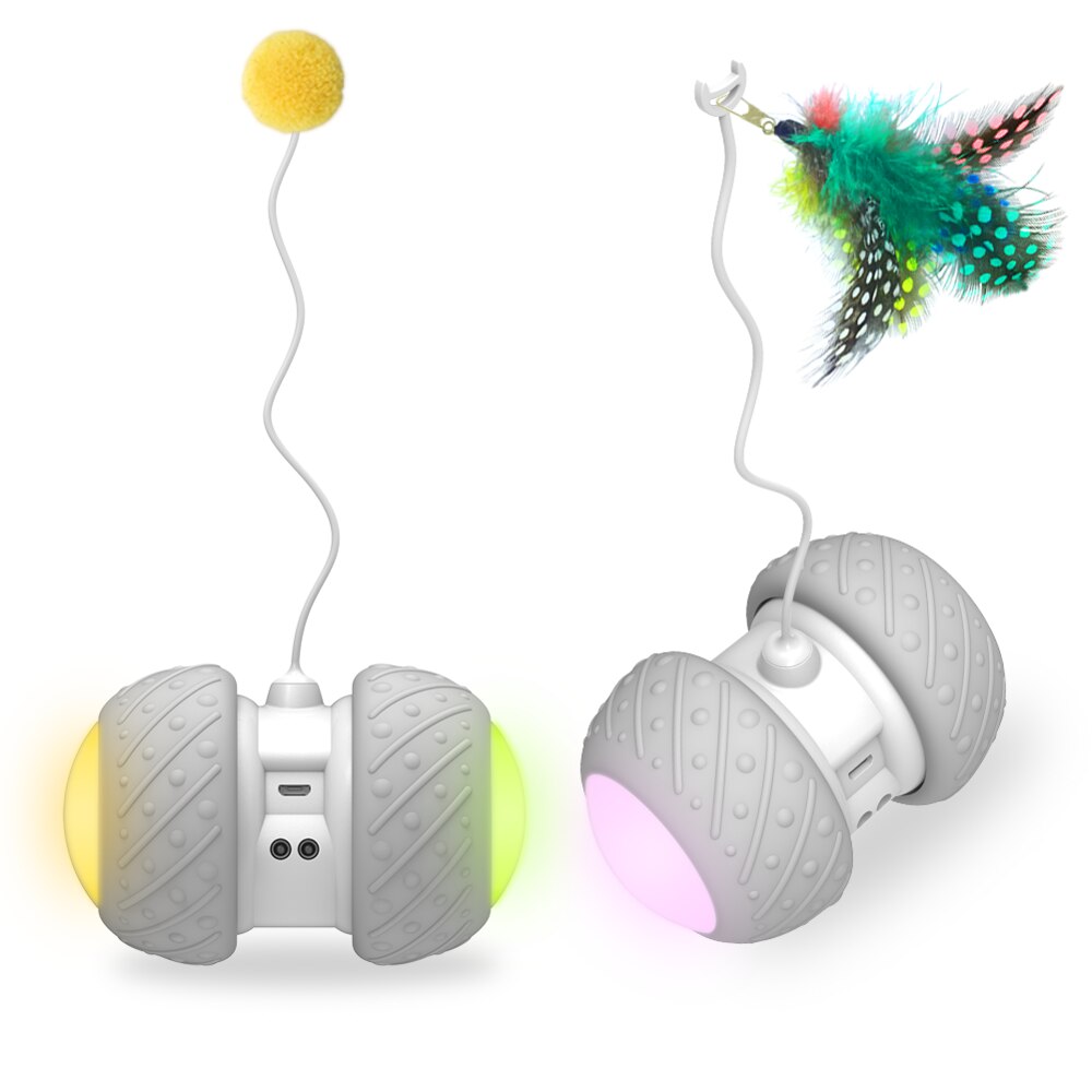 Feather Decorated Interactive Cat Toy