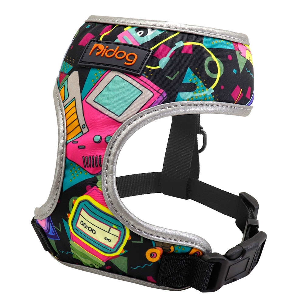 Dog's Colorful Print Harness