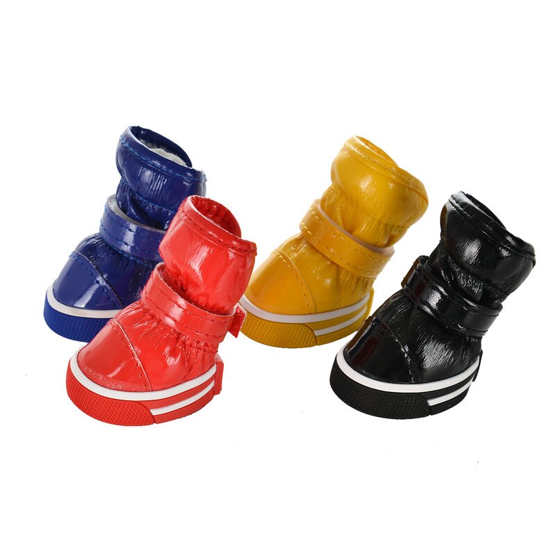 Warm Anti Slip Shoes for Dogs 4 pcs Set