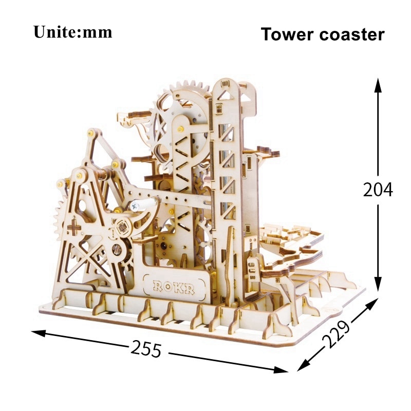 DIY Waterwheel Wooden Model Puzzle