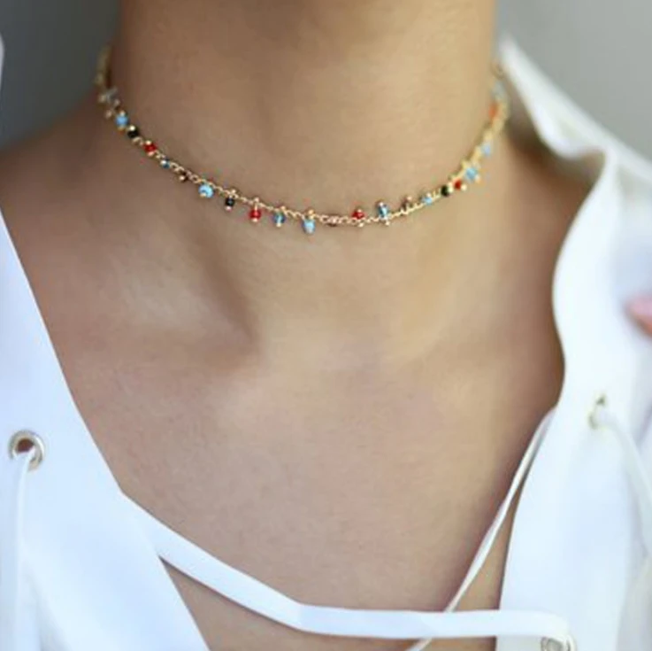 Women's Simulation Pearl Choker Necklace