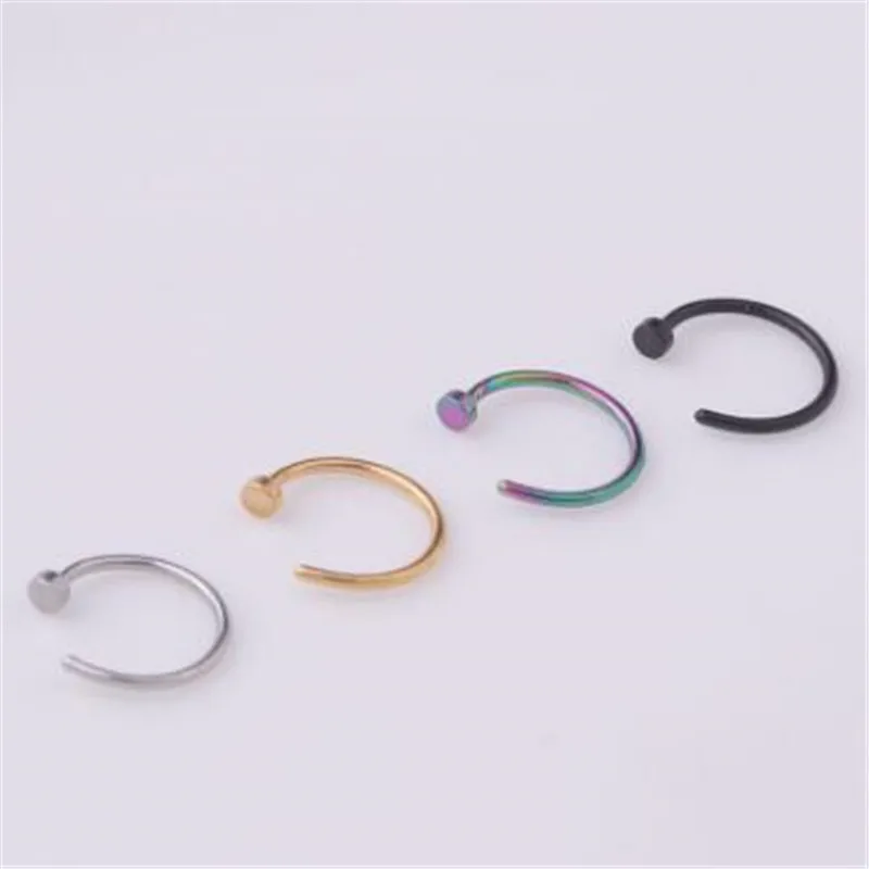 Punk Stainless Steel Nose Ring