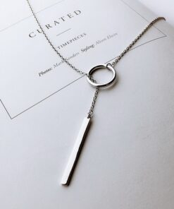 Minimalist Vintage Style Pendant Necklace