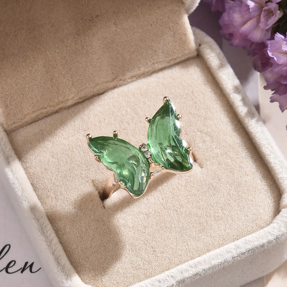 Women's Adjustable Butterfly Ring