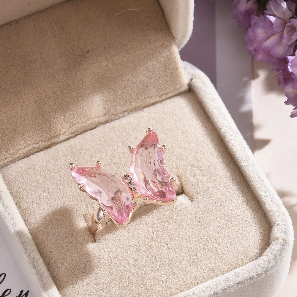 Women's Adjustable Butterfly Ring