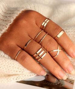 Minimalistic Styled Rings Set